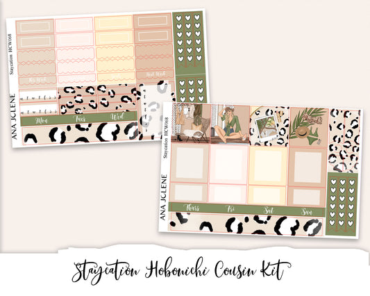 STAYCATION Hobonichi Cousin Weekly Planner Sticker Kit