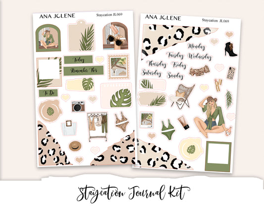 STAYCATION Mini Journal Sticker Kit