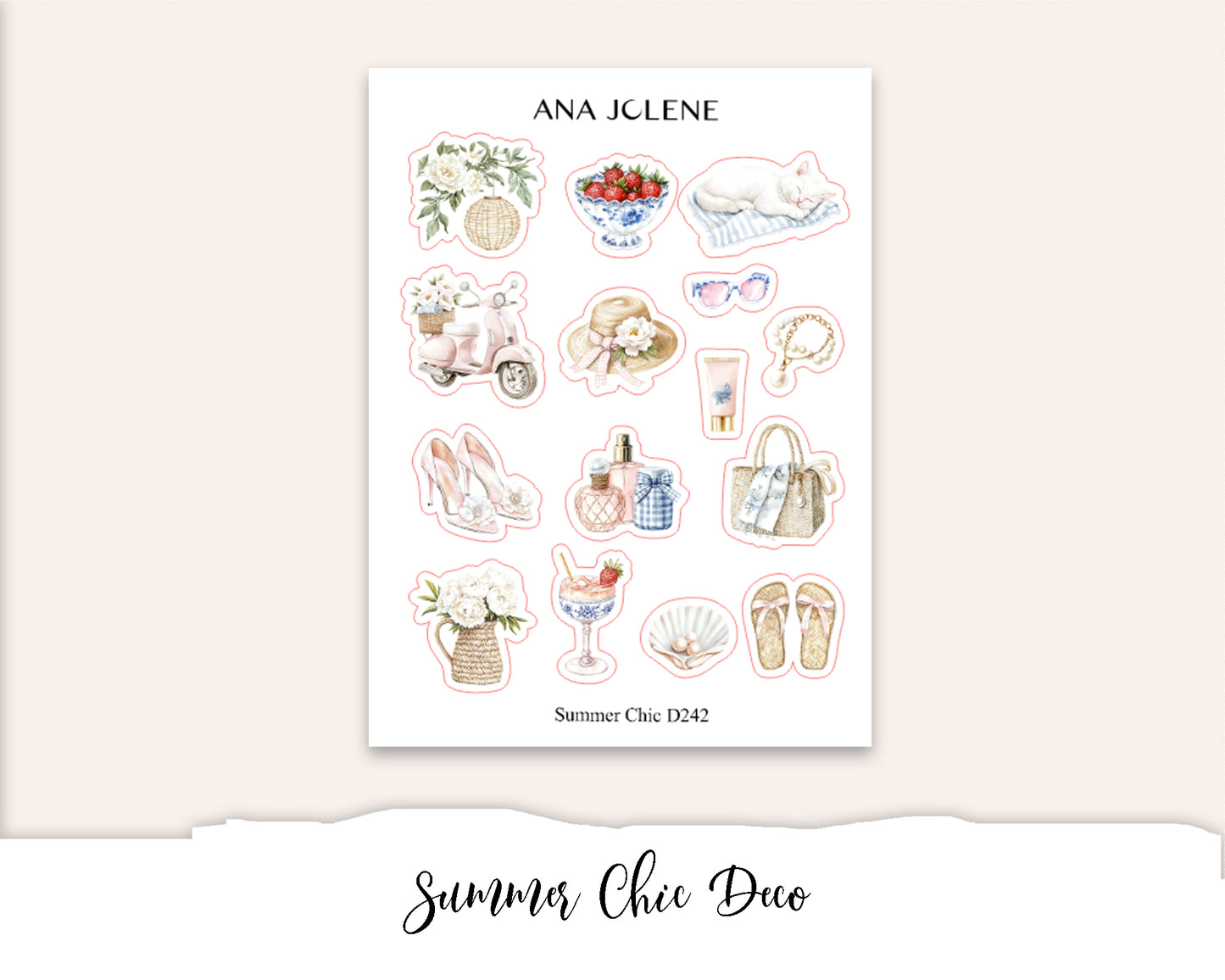SUMMER CHIC Deco Stickers