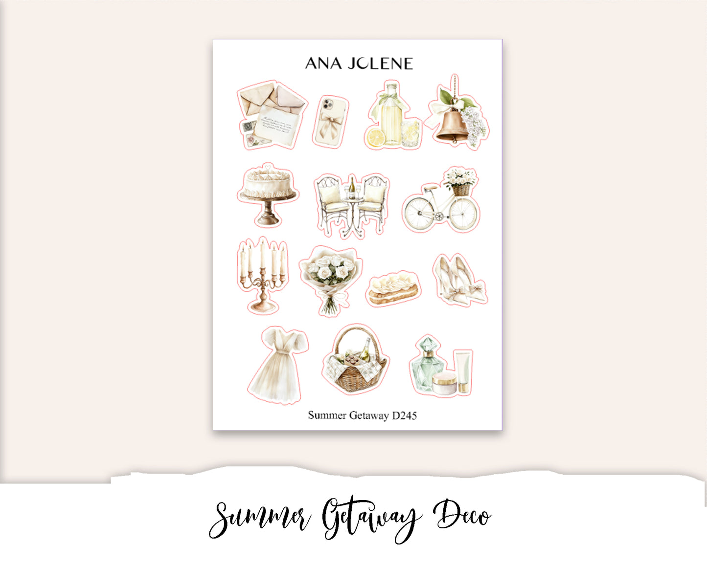 SUMMER GETAWAY Deco Stickers