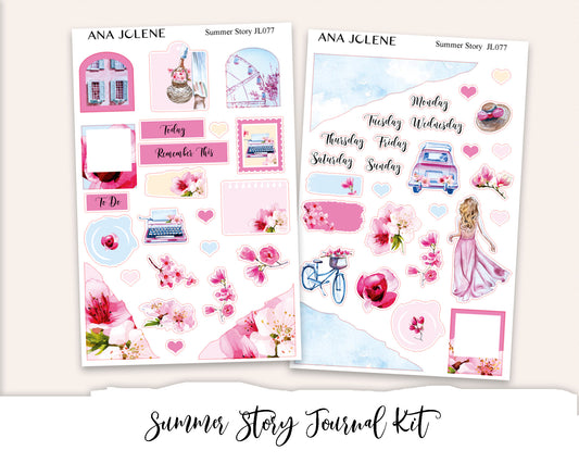 SUMMER STORY Mini Journal Sticker Kit