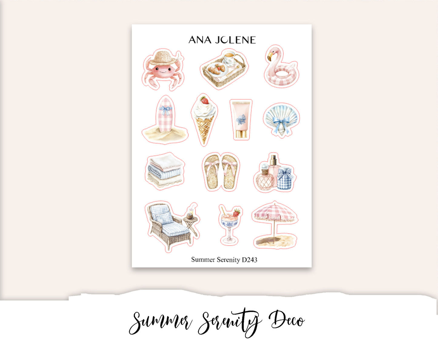 SUMMER SERENITY Deco Stickers