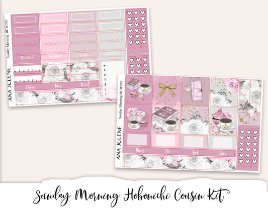 SUNDAY MORNING Hobonichi Cousin Weekly Planner Sticker Kit