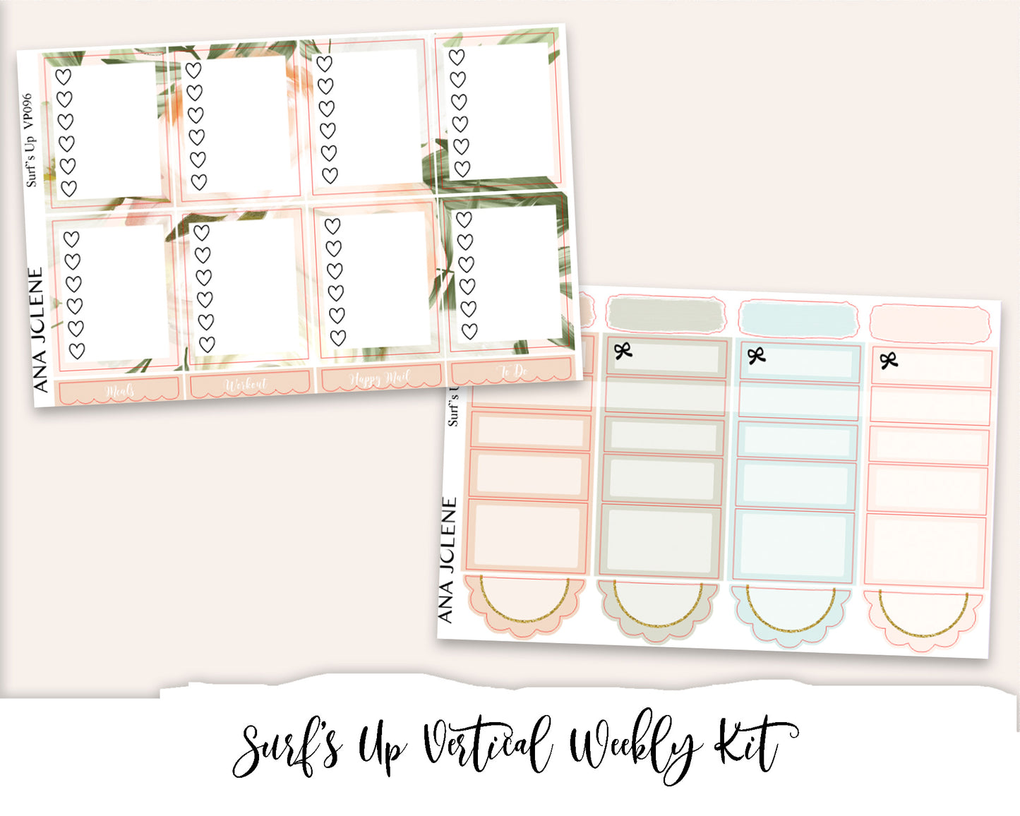 Vertical Weekly Planner Kit Bundle 7