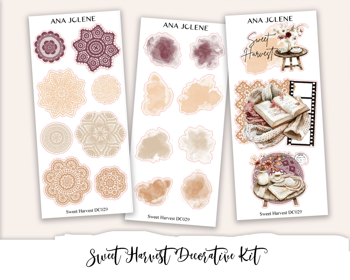 SWEET HARVEST Decorative Planner Sticker Kit
