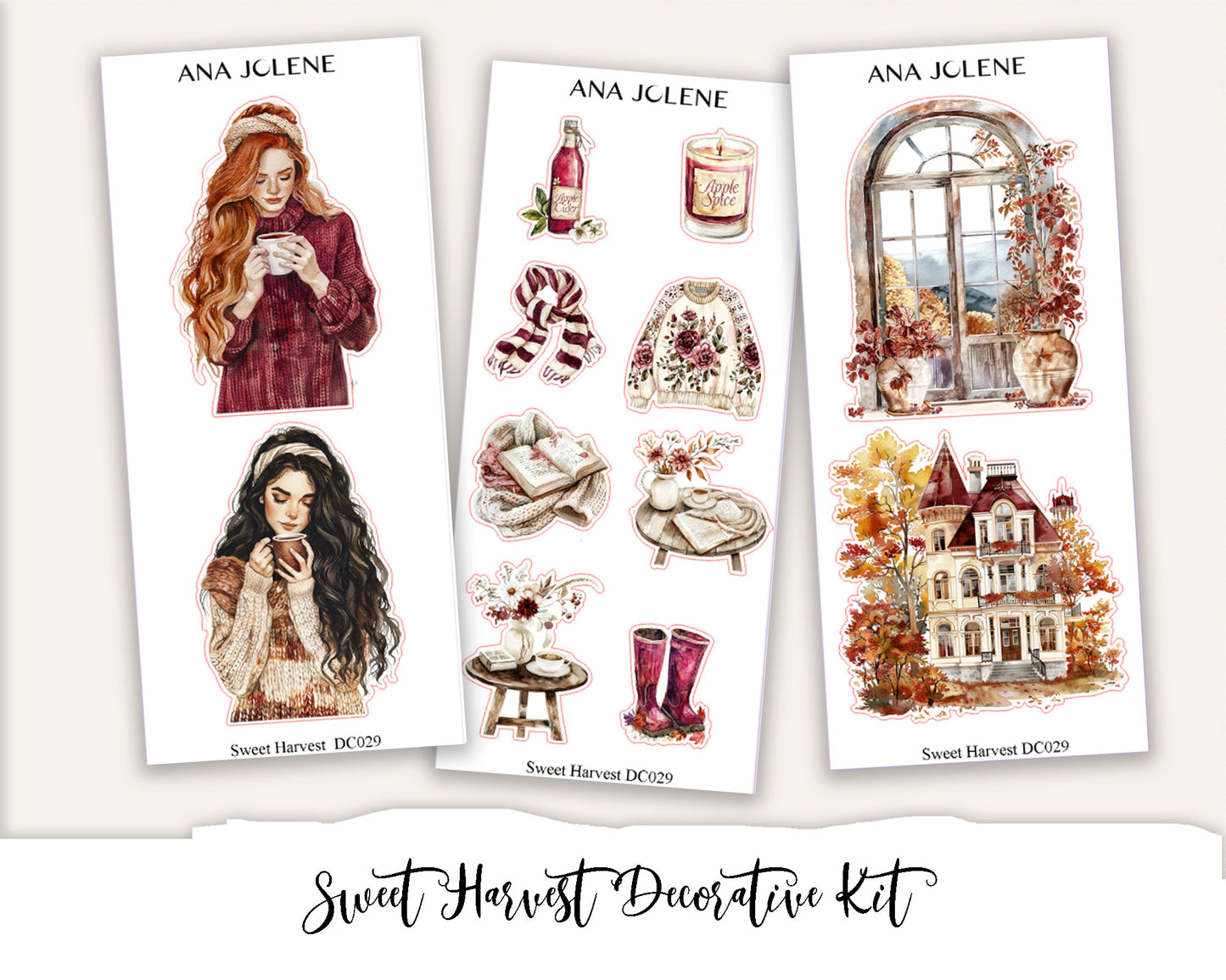 SWEET HARVEST Decorative Planner Sticker Kit