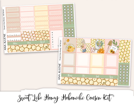 SWEET LIKE HONEY Hobonichi Cousin Weekly Planner Sticker Kit