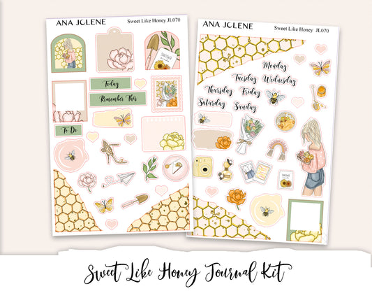 SWEET LIKE HONEY Mini Journal Sticker Kit