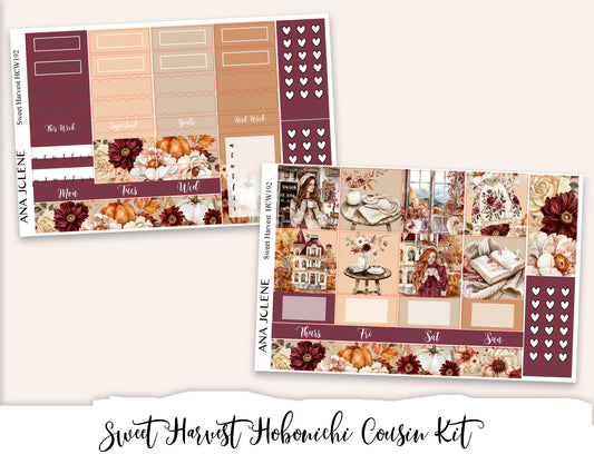 SWEET HARVEST Hobonichi Cousin Weekly Planner Sticker Kit