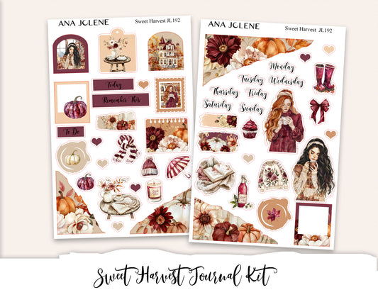 SWEET HARVEST Mini Journal Sticker Kit