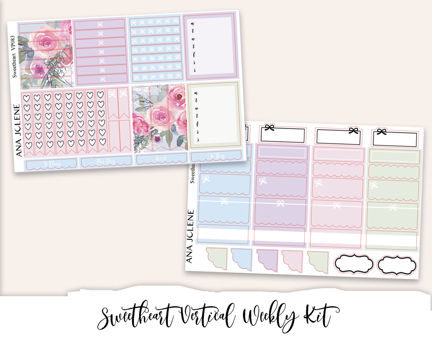 Vertical Weekly Planner Kit Bundle 5