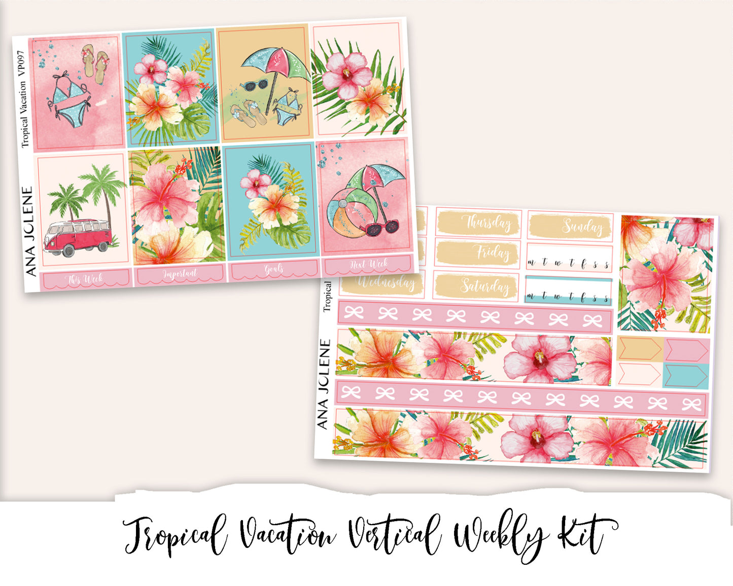 Vertical Weekly Planner Kit Bundle 8