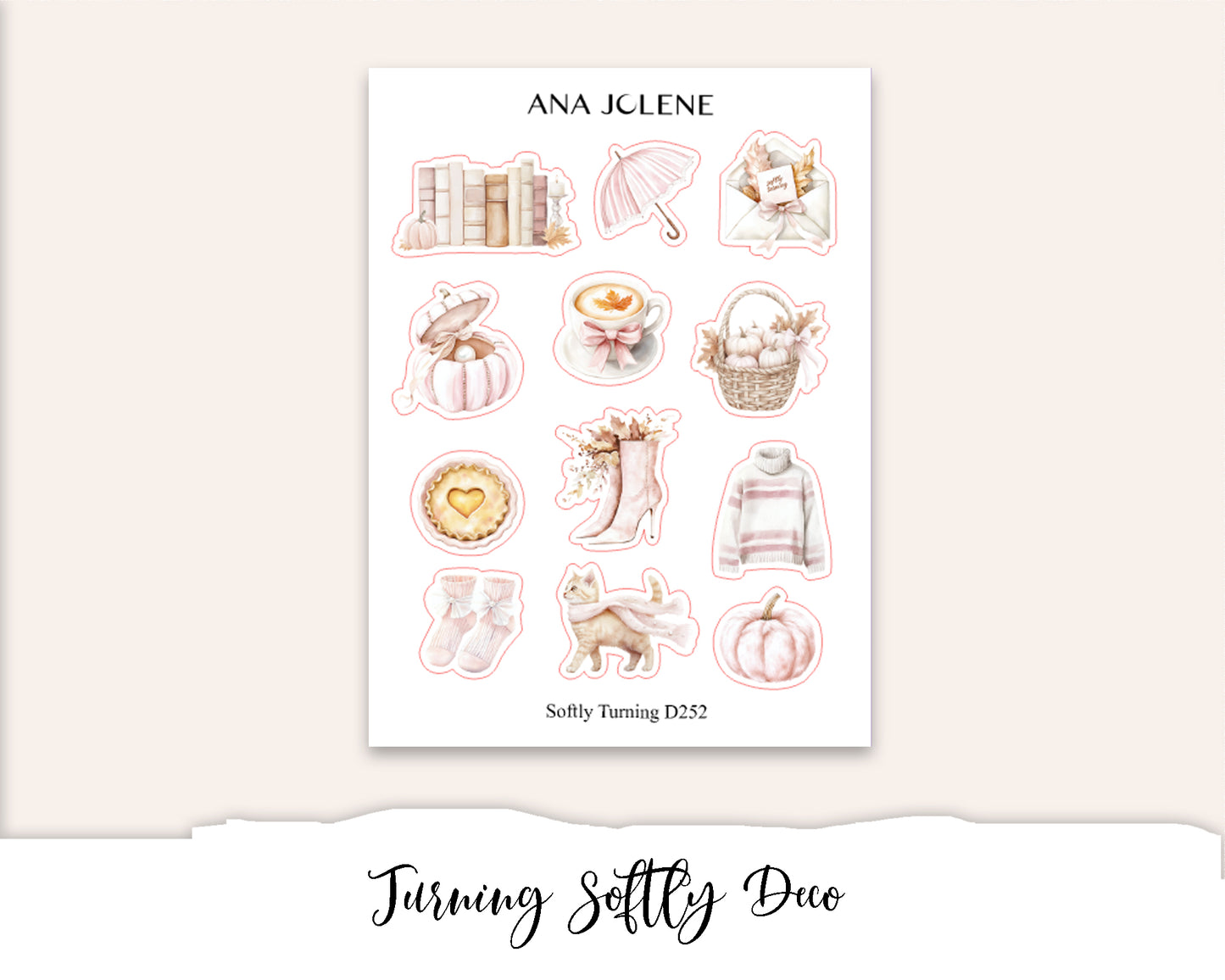 SOFTLY TURNING Deco Stickers