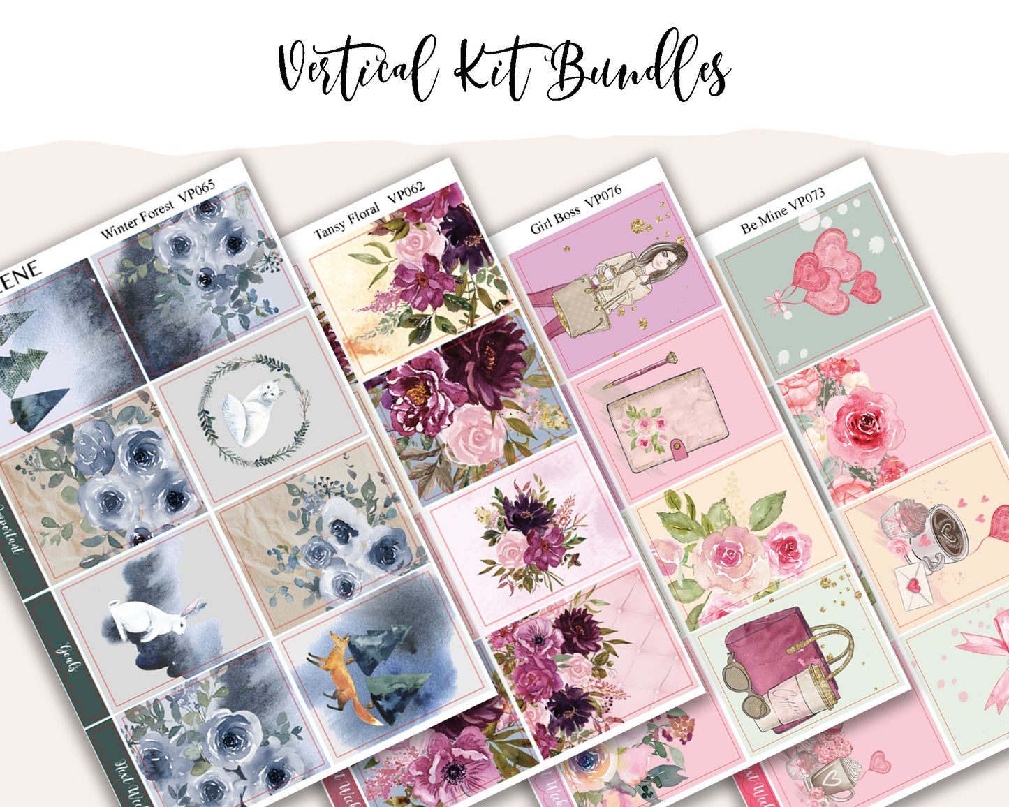 Vertical Weekly Planner Kit Bundle 2