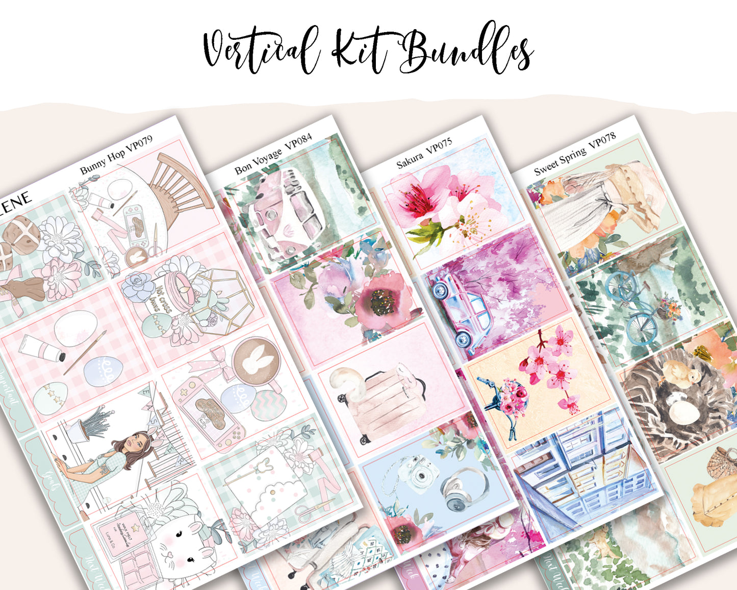 Vertical Weekly Planner Kit Bundle 4