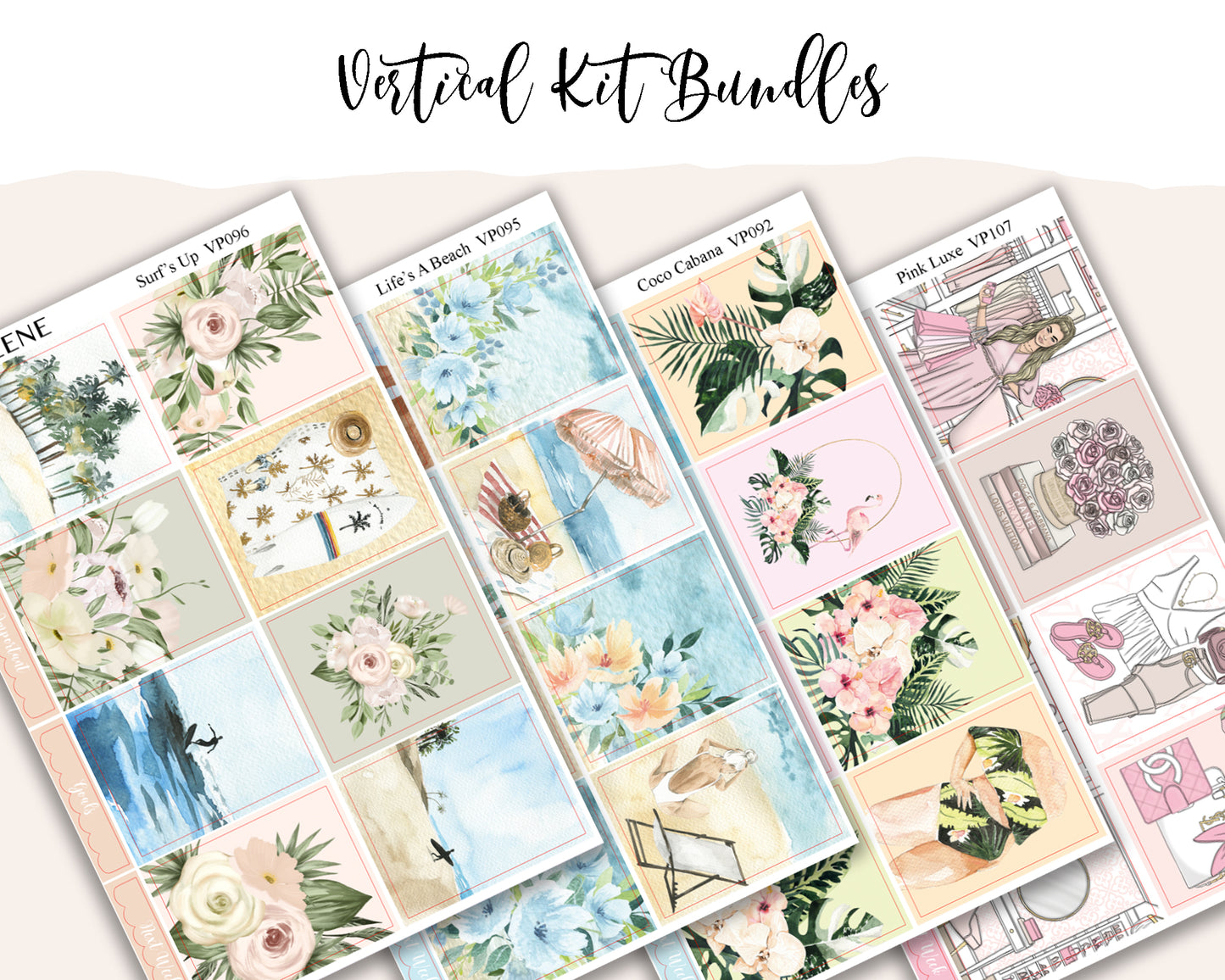 Vertical Weekly Planner Kit Bundle 7