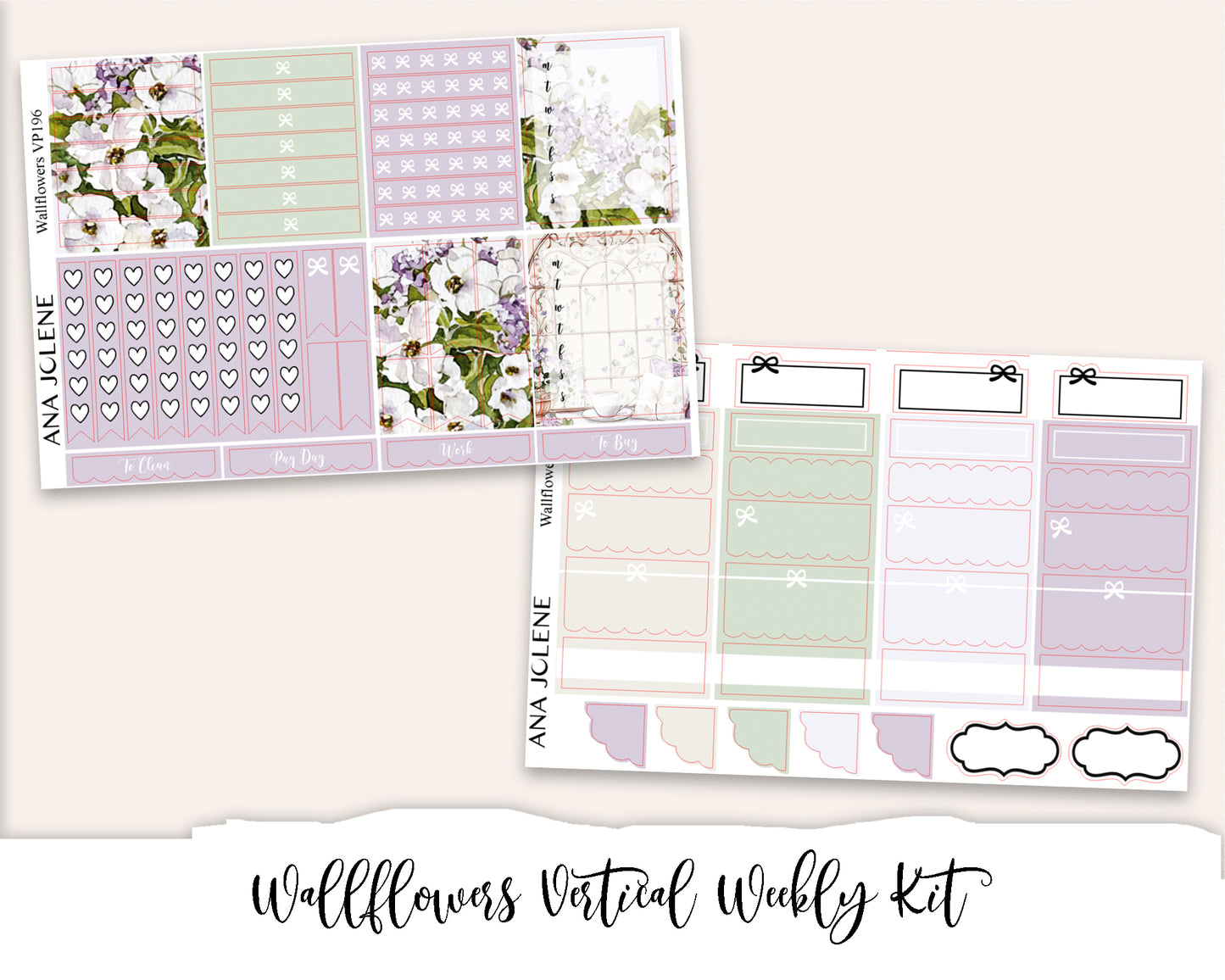 WALLFLOWERS Planner Sticker Kit (Vertical Weekly)