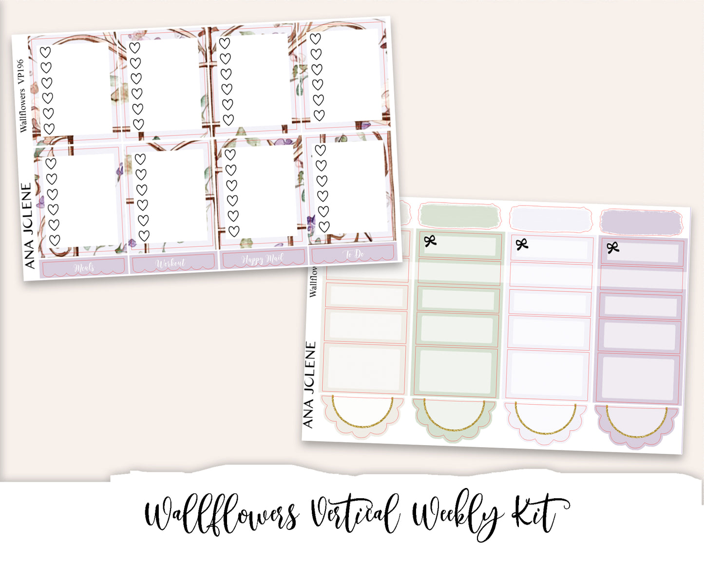 WALLFLOWERS Planner Sticker Kit (Vertical Weekly)