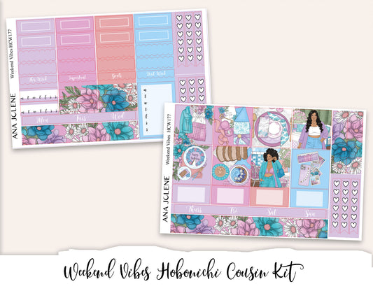 WEEKEND VIBES Hobonichi Cousin Weekly Planner Sticker Kit