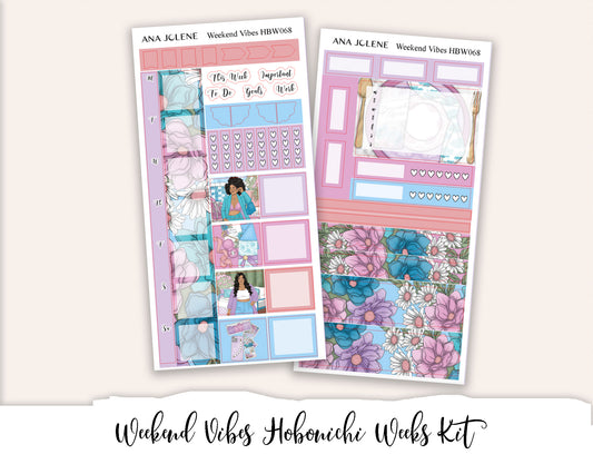 WEEKEND VIBES Hobonichi Weeks Planner Sticker Kit