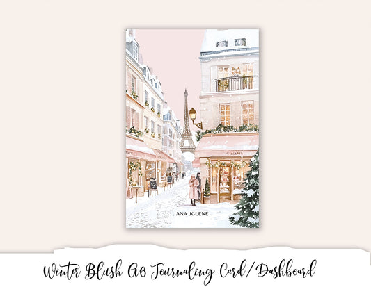 Winter Blush A6 Journaling Card/Dashboard