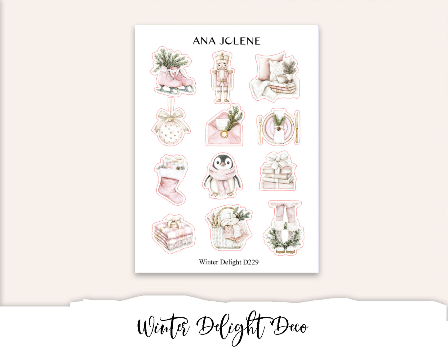 WINTER DELIGHT Planner Sticker Kit (Vertical Weekly)