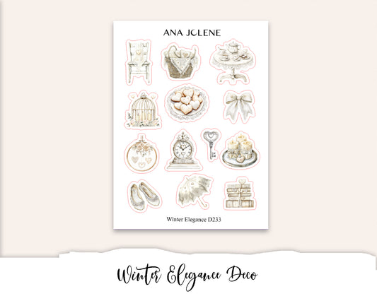 WINTER ELEGANCE Deco Stickers