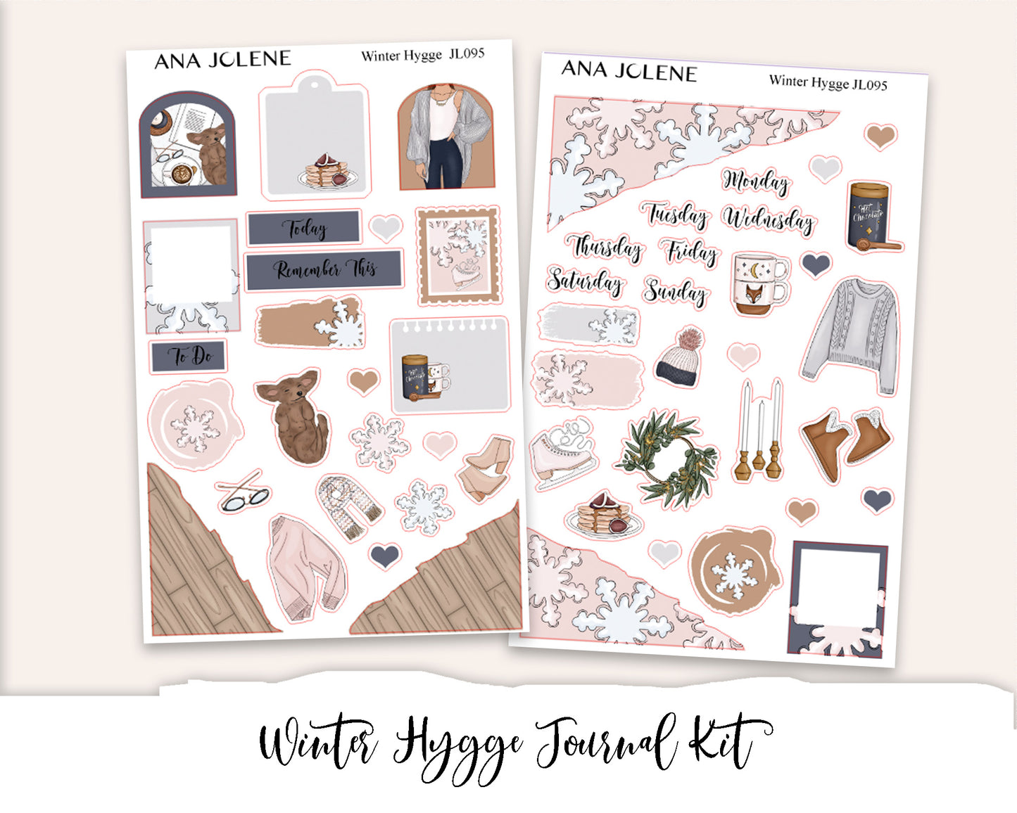 WINTER HYGGE Mini Journal Sticker Kit