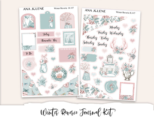 WINTER REVERIE Mini Journal Sticker Kit