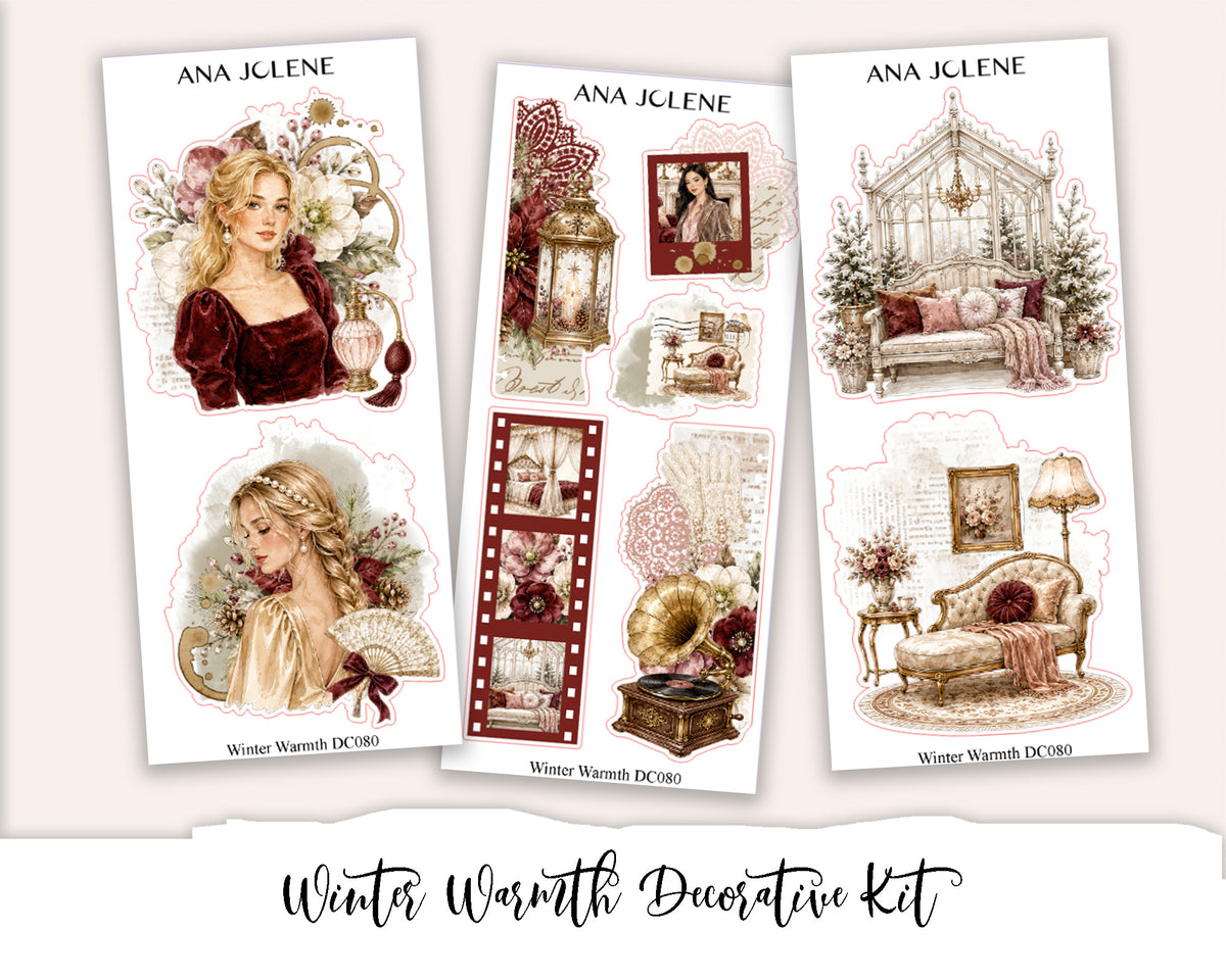 WINTER WARMTH Decorative Planner Sticker Kit