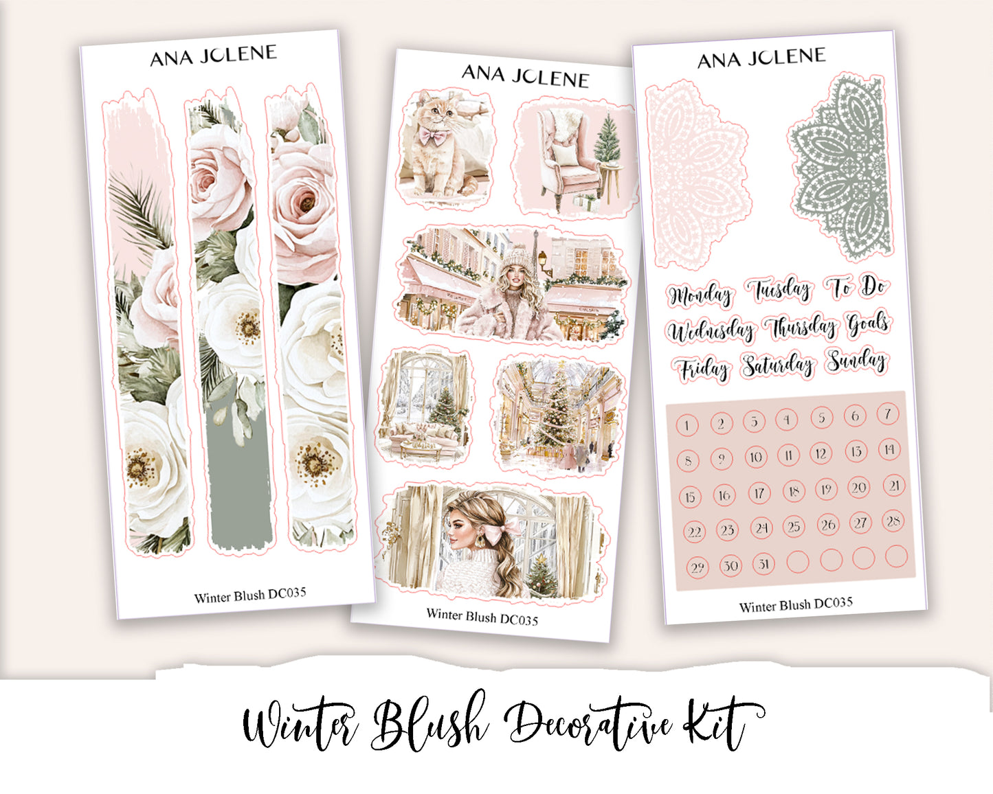 WINTER DELIGHT Decorative Planner Sticker Kit