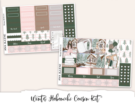 WINTER Hobonichi Cousin Weekly Planner Sticker Kit