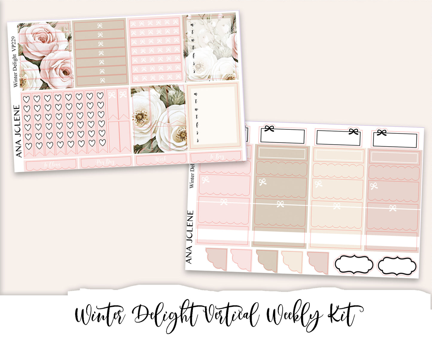 WINTER DELIGHT Planner Sticker Kit (Vertical Weekly)