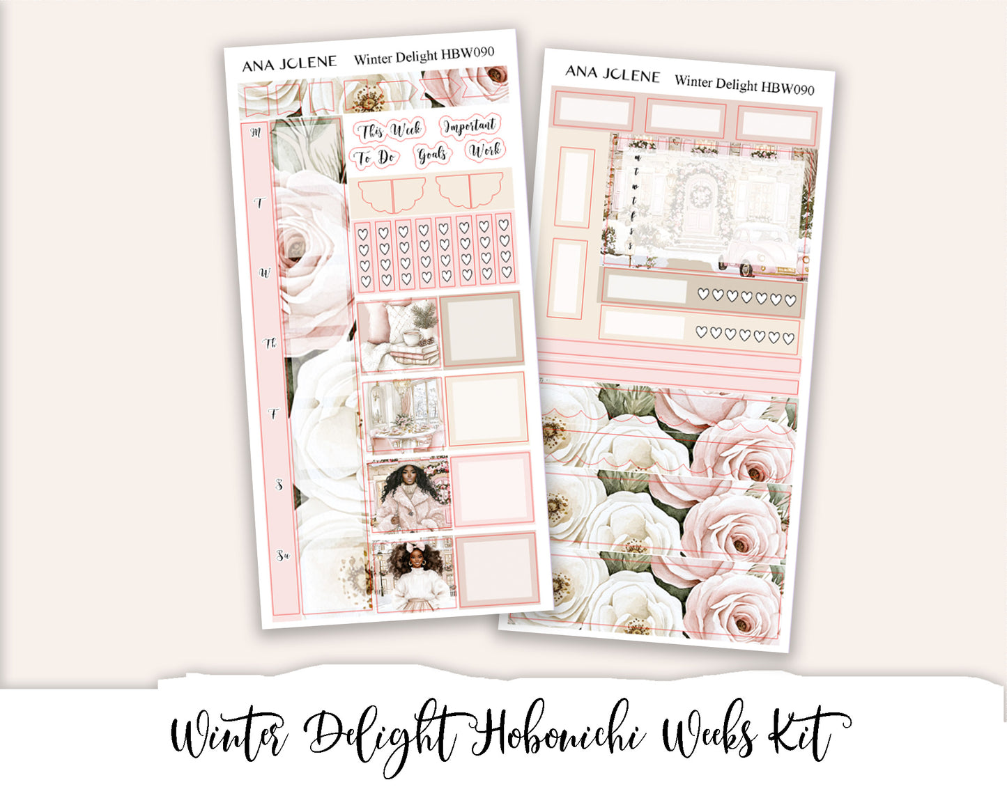 WINTER DELIGHT Hobonichi Weeks Planner Sticker Kit