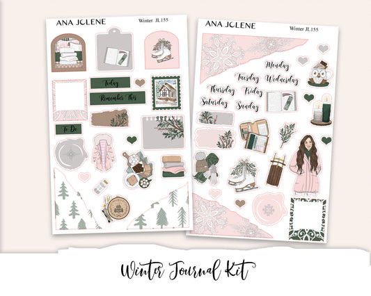 WINTER  Mini Journal Sticker Kit