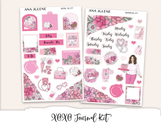 XOXO Mini Journal Sticker Kit