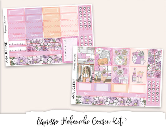 ESPRESSO Hobonichi Cousin Weekly Planner Sticker Kit
