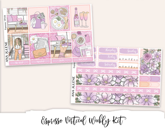 ESPRESSO Planner Sticker Kit (Vertical Weekly)
