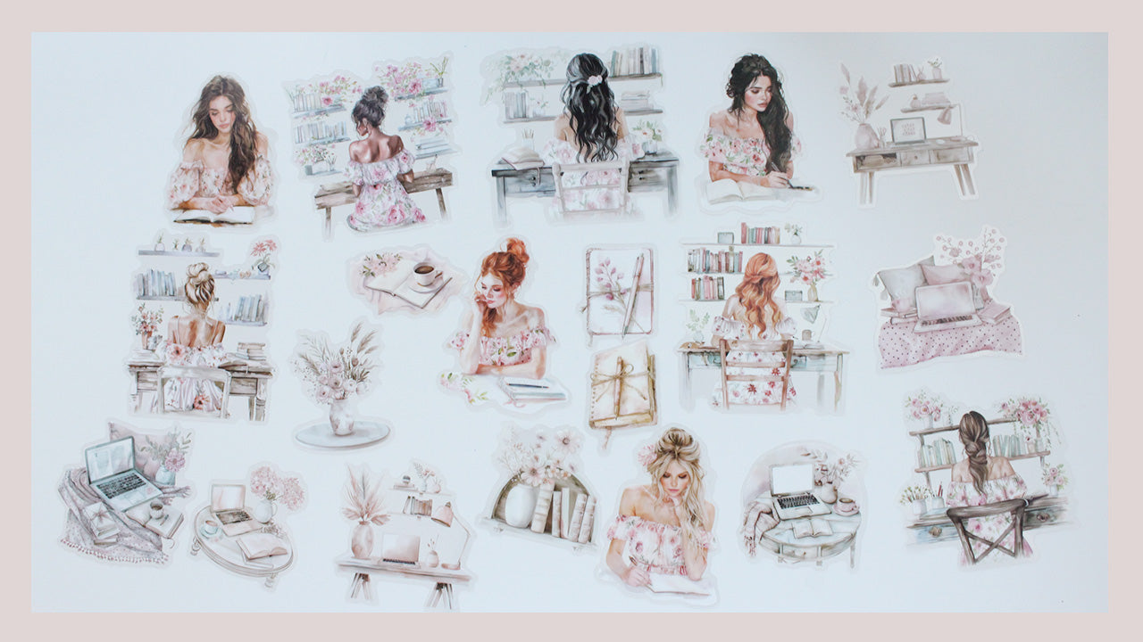 Planner Fashion Girl Diecut Sticker Pack
