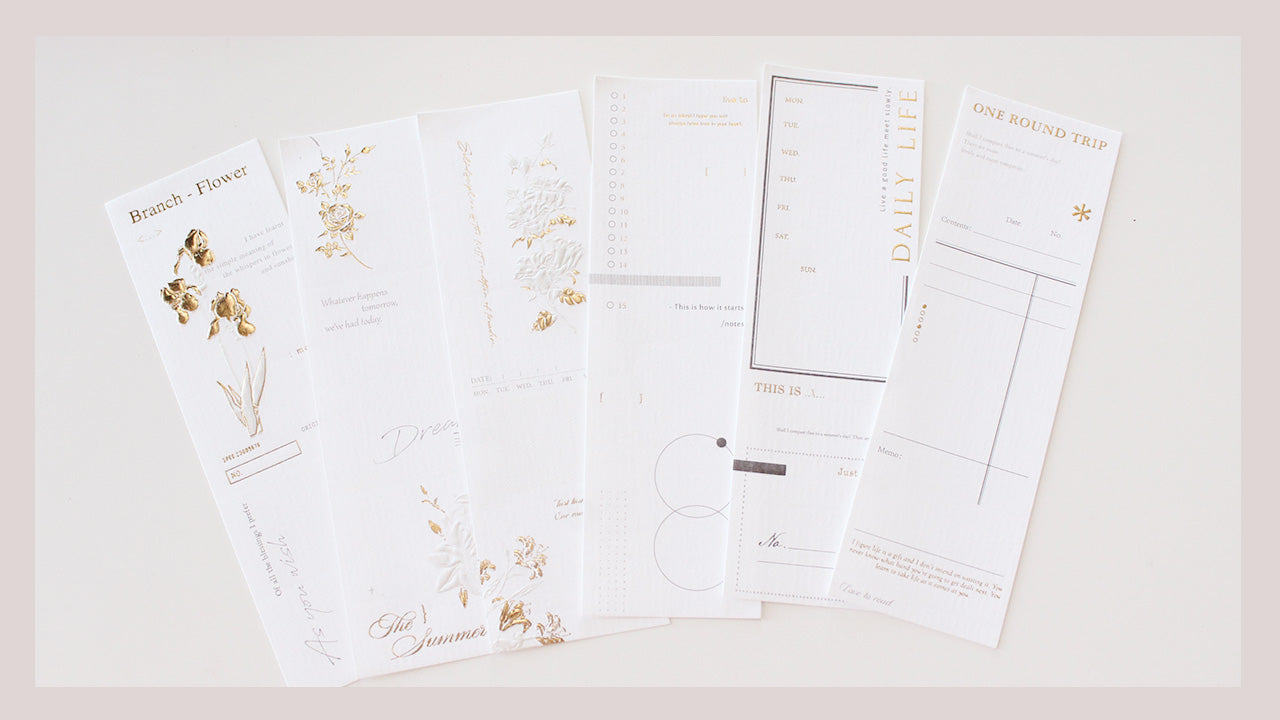 Foiled Vintage Ephemera Paper Pack