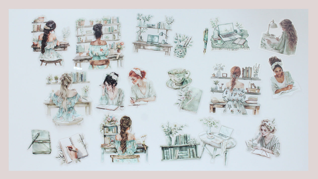 Planner Fashion Girl Diecut Sticker Pack