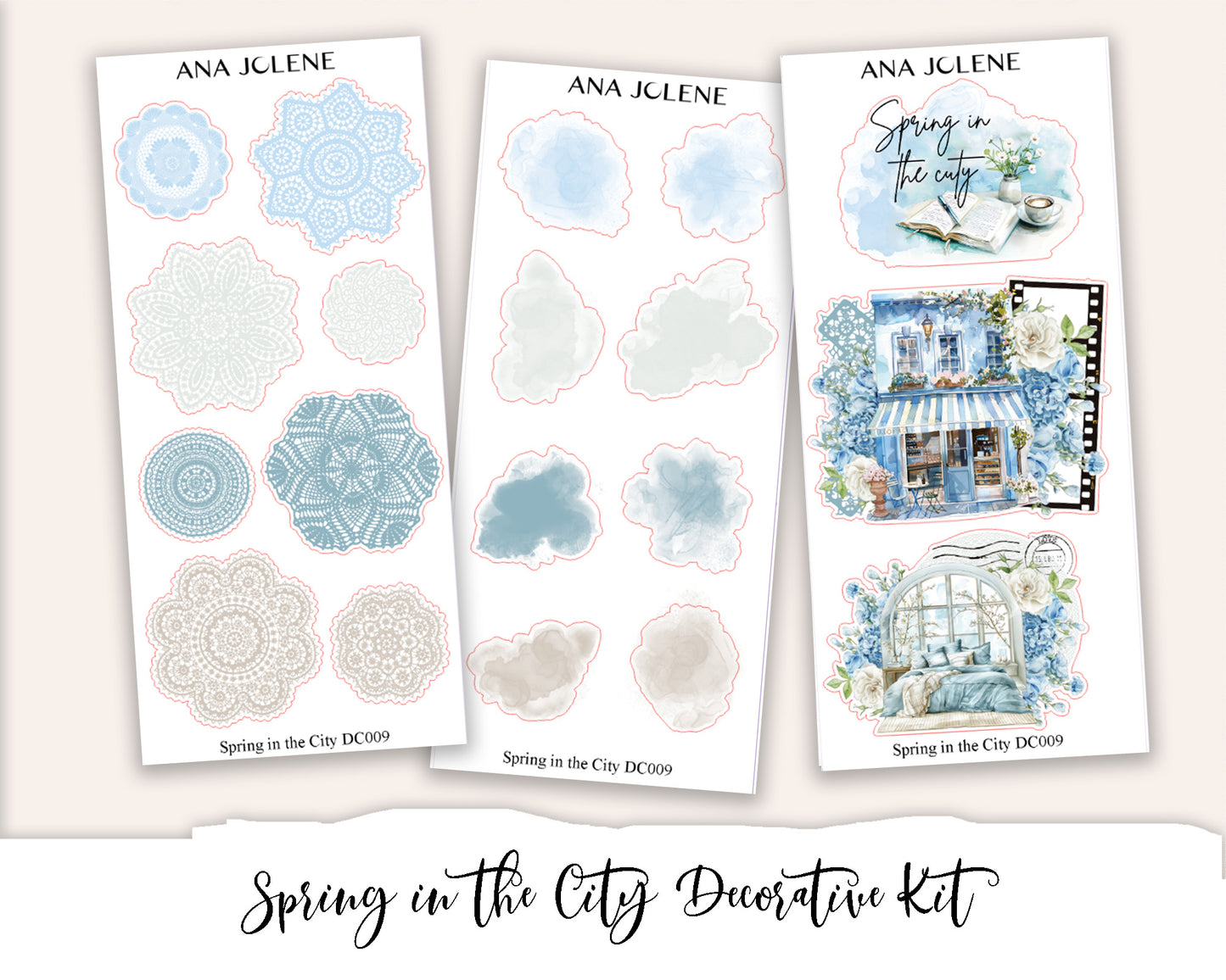 SPRING IN THE CITY Decorative Planner Sticker Kit
