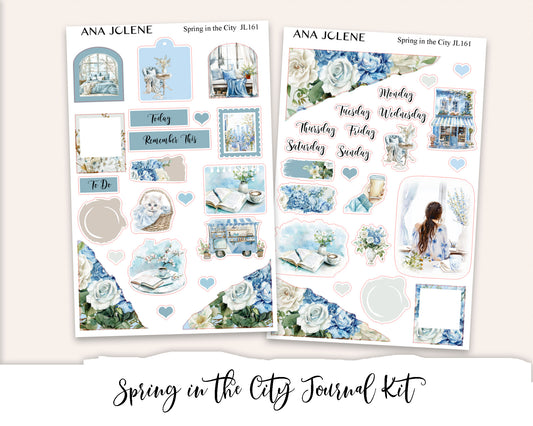 SPRING IN THE CITY Mini Journal Sticker Kit
