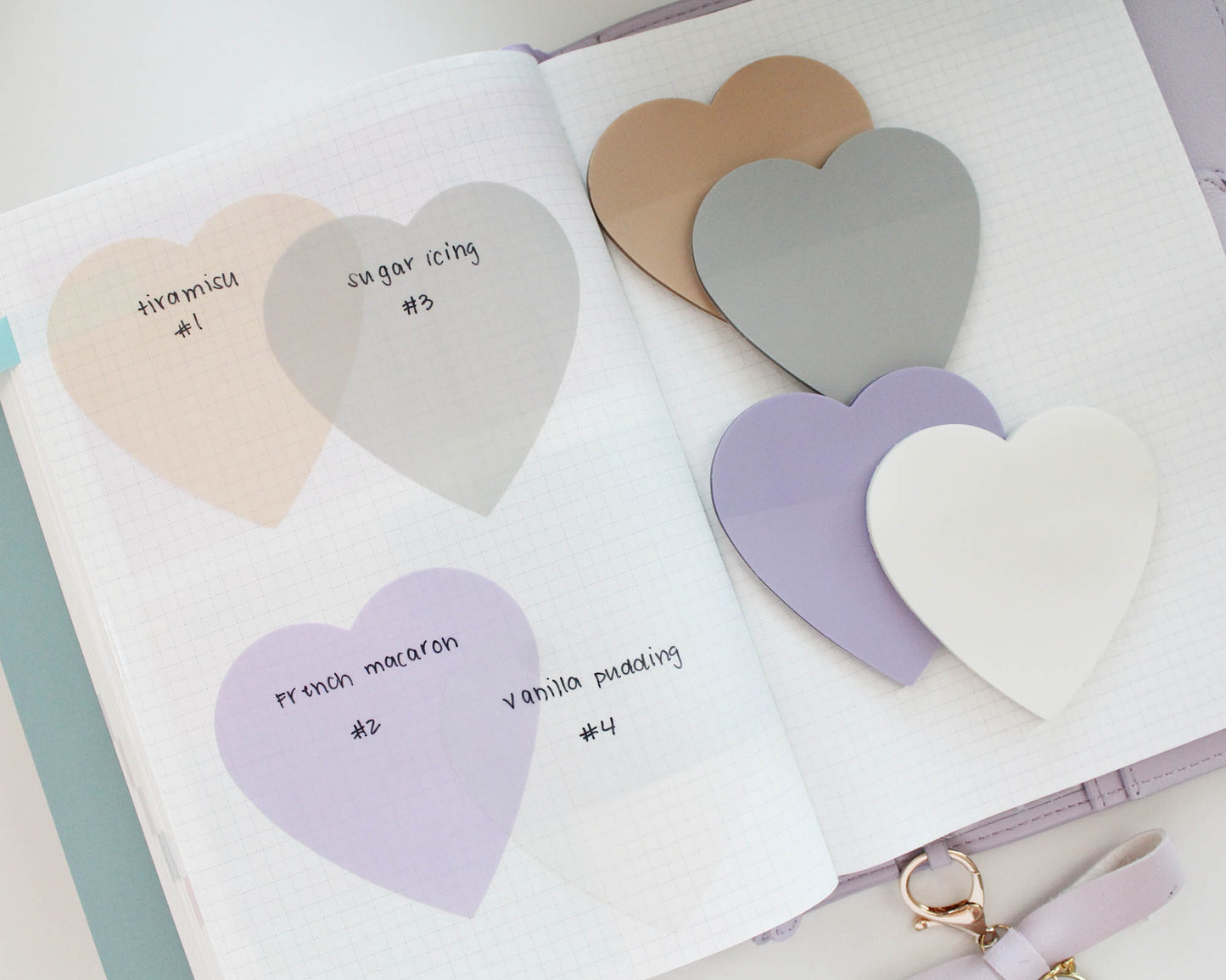 Transparent Sticky Notes- Heart