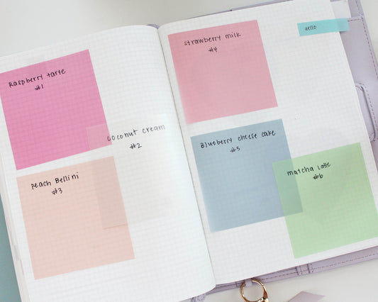 Transparent Sticky Notes 3" by 3"