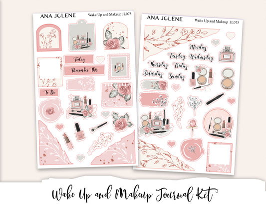 WAKE UP AND MAKEUP Mini Journal Sticker Kit