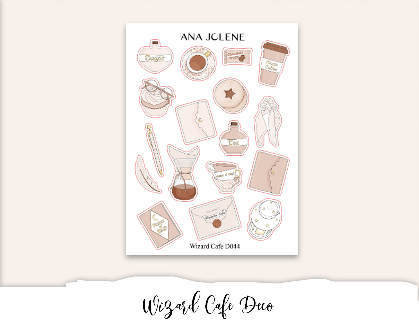 WIZARD CAFE Mini Journal Sticker Kit