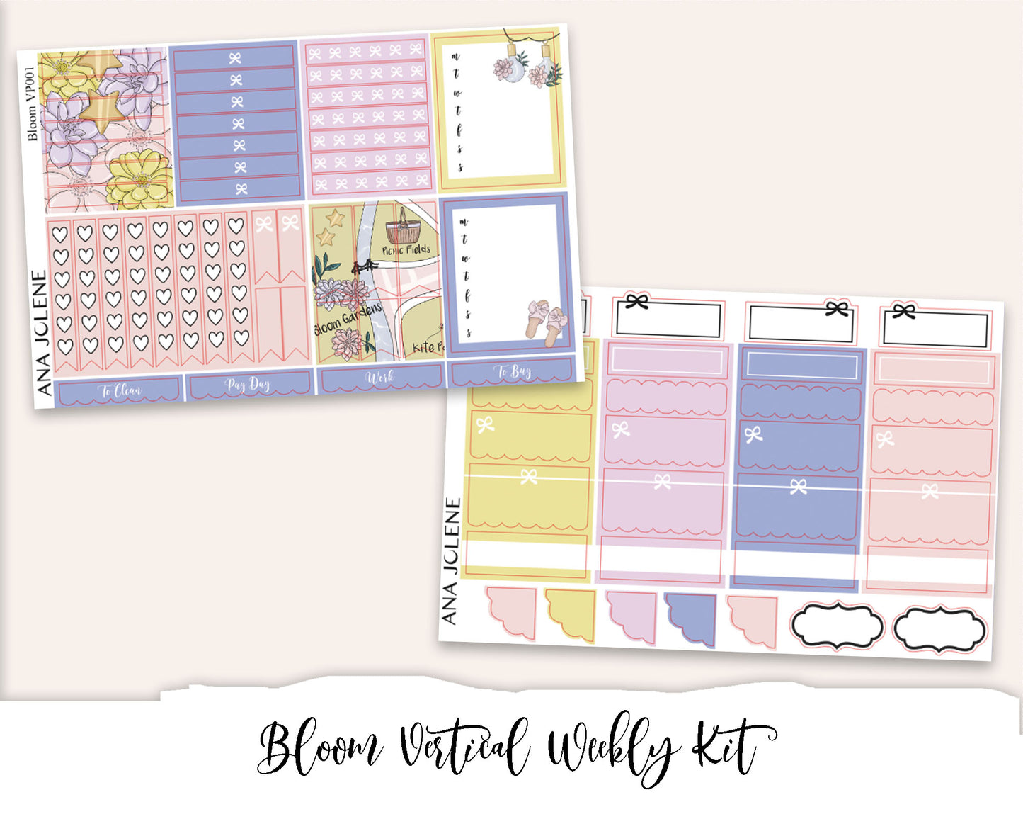 BLOOM Planner Sticker Kit (Vertical Weekly)