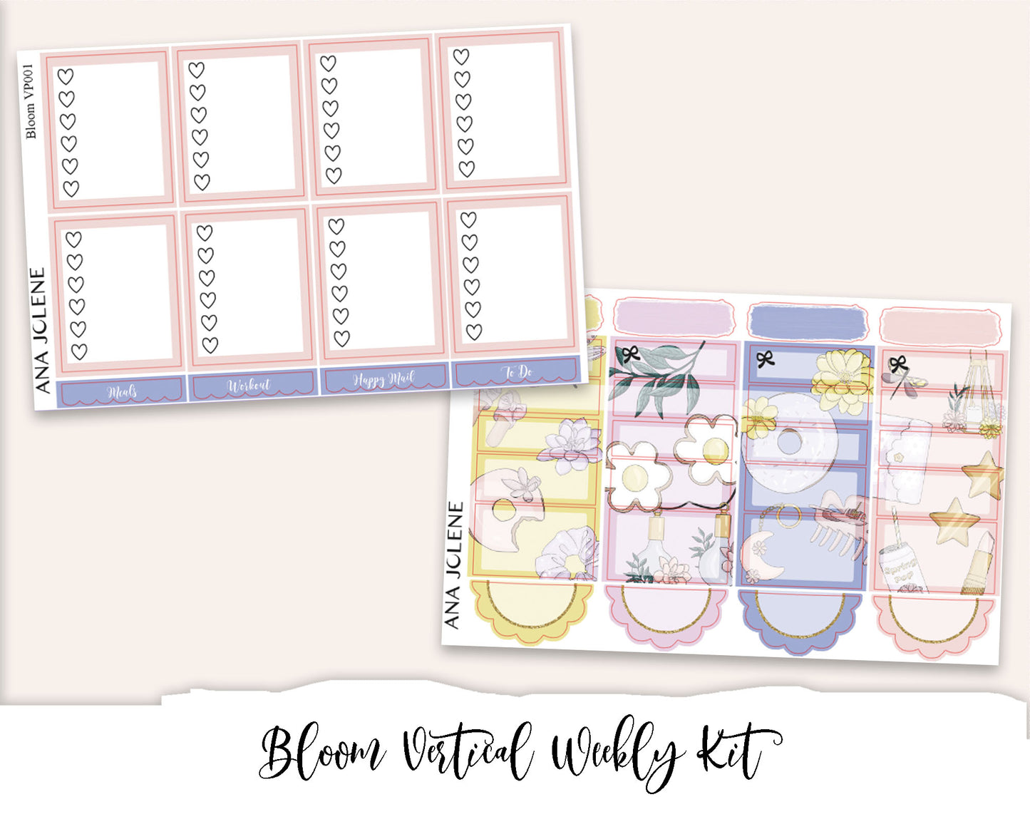 BLOOM Planner Sticker Kit (Vertical Weekly)