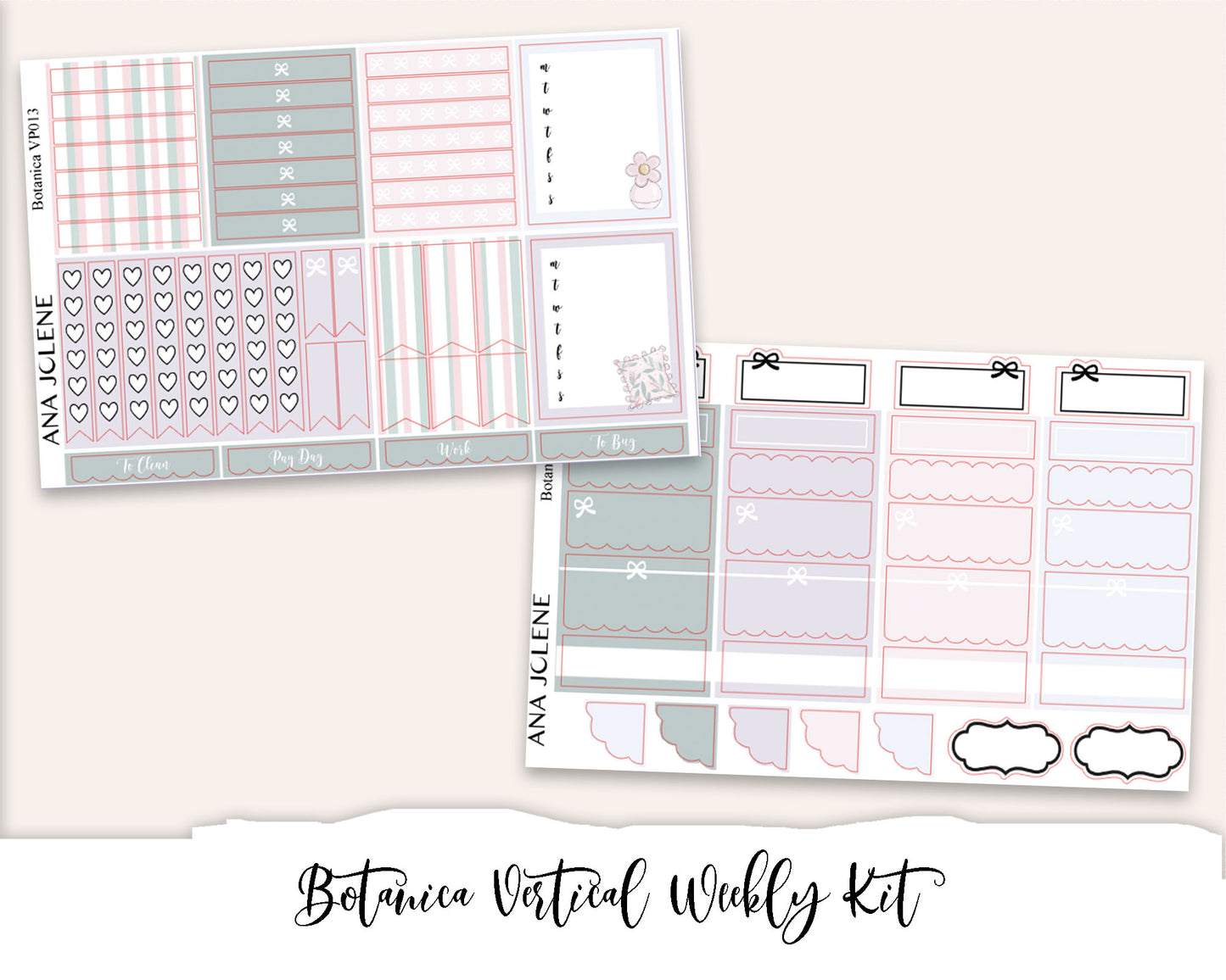BOTANICA Planner Sticker Kit (Vertical Weekly)